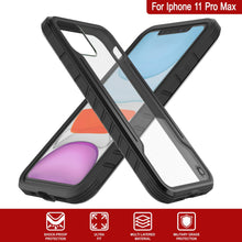 Charger l&#39;image dans la galerie, Punkcase iPhone 11 Pro Max ravenger Case Protective Military Grade Multilayer Cover [Black] (Color in image: Grey)
