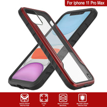 Charger l&#39;image dans la galerie, Punkcase iPhone 12 Pro Max ravenger Case Protective Military Grade Multilayer Cover [Red] (Color in image: Rose-Gold)
