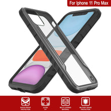Charger l&#39;image dans la galerie, Punkcase iPhone 11 Pro Max ravenger Case Protective Military Grade Multilayer Cover [Grey-Black] (Color in image: Rose-Gold)
