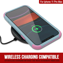 Charger l&#39;image dans la galerie, Punkcase for iPhone 11 Pro Max Belt Clip Multilayer Holster Case [Patron Series] [Mint-Pink] 
