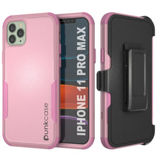 Charger l&#39;image dans la galerie, Punkcase for iPhone 11 Pro Max Belt Clip Multilayer Holster Case [Patron Series] [Pink] (Color in image: Pink)
