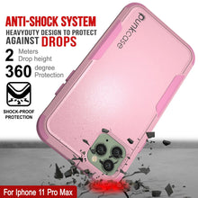 Charger l&#39;image dans la galerie, Punkcase for iPhone 11 Pro Max Belt Clip Multilayer Holster Case [Patron Series] [Pink] (Color in image: Navy)
