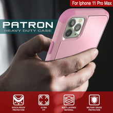 Charger l&#39;image dans la galerie, Punkcase for iPhone 11 Pro Max Belt Clip Multilayer Holster Case [Patron Series] [Pink] (Color in image: Red-Black)
