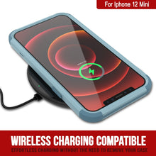 Charger l&#39;image dans la galerie, Punkcase for iPhone 12 Mini Belt Clip Multilayer Holster Case [Patron Series] [Mint] 
