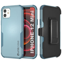 Charger l&#39;image dans la galerie, Punkcase for iPhone 12 Mini Belt Clip Multilayer Holster Case [Patron Series] [Mint] (Color in image: Mint)
