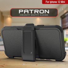 Charger l&#39;image dans la galerie, Punkcase for iPhone 12 Mini Belt Clip Multilayer Holster Case [Patron Series] [Black] (Color in image: Pink)

