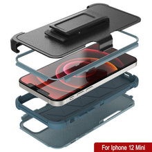 Charger l&#39;image dans la galerie, Punkcase for iPhone 12 Mini Belt Clip Multilayer Holster Case [Patron Series] [Mint] 
