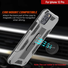 Load image into Gallery viewer, Punkcase iPhone 12 Pro Case [ArmorShield Series] Military Style Protective Dual Layer Case Silver (Color in image: Navy Blue)
