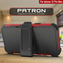 Charger l&#39;image dans la galerie, Punkcase for iPhone 12 Pro Max Belt Clip Multilayer Holster Case [Patron Series] [Red-Black] (Color in image: Mint-Pink)
