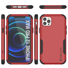 Charger l&#39;image dans la galerie, Punkcase for iPhone 12 Pro Max Belt Clip Multilayer Holster Case [Patron Series] [Red-Black] (Color in image: Mint)
