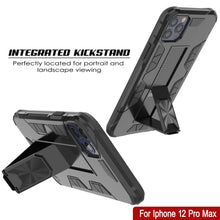 Load image into Gallery viewer, Punkcase iPhone 12 Pro Max Case [ArmorShield Series] Military Style Protective Dual Layer Case Black (Color in image: Navy Blue)
