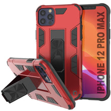 Load image into Gallery viewer, Punkcase iPhone 12 Pro Max Case [ArmorShield Series] Military Style Protective Dual Layer Case Red (Color in image: red)
