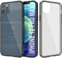 Charger l&#39;image dans la galerie, iPhone 12 Pro Max Case Punkcase® LUCID 2.0 Crystal Black Series w/ PUNK SHIELD Screen Protector | Ultra Fit (Color in image: crystal black)
