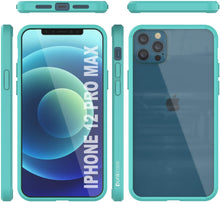 Charger l&#39;image dans la galerie, iPhone 12 Pro Max Case Punkcase® LUCID 2.0 Teal Series w/ PUNK SHIELD Screen Protector | Ultra Fit (Color in image: light blue)
