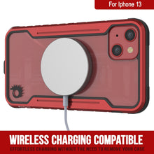 Charger l&#39;image dans la galerie, Étui de protection Punkcase Ravenger MAG pour iPhone 14, de qualité militaire, avec couche de protection multicolle [Rouge]
