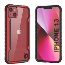 Charger l&#39;image dans la galerie, Étui de protection Punkcase Ravenger MAG pour iPhone 14, de qualité militaire, avec couche de protection multicolle [Rouge]
