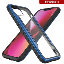 Charger l&#39;image dans la galerie, Punkcase iPhone 14 Ravenger MAG Defense Case Coque de protection à plusieurs couches de qualité militaire [Bleu marine]
