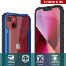 Charger l&#39;image dans la galerie, Étui de protection Punkcase iPhone 15 Plus Armor Stealth MAG Defense, de qualité militaire et composé de plusieurs couches, couleur bleu marine.
