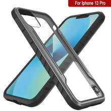 Load image into Gallery viewer, Punkcase iPhone 13 Pro ravenger Case Protective Military Grade Multilayer Cover [Grey-Black] (Color in image: Grey)
