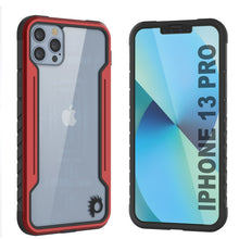 Charger l&#39;image dans la galerie, Punkcase Coque de protection militaire Pro Armor Stealth MAG Defense pour iPhone 15 - Niveau de protection supérieur à plusieurs canapés (Rouge)

