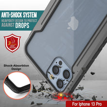 Load image into Gallery viewer, Coque de défense Punkcase Ravenger MAG pour iPhone 14 Pro, étui de protection militaire de qualité supérieure à plusieurs couches [Gris-Noir]

