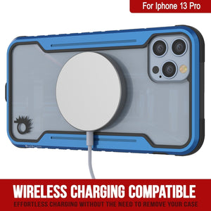Coque de protection Punkcase iPhone 14 Pro Ravenger MAG Defense, de qualité militaire, à plusieurs couches [Bleu marine]