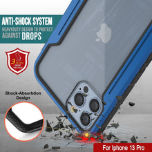Load image into Gallery viewer, Coque de protection Punkcase iPhone 14 Pro Ravenger MAG Defense, de qualité militaire, à plusieurs couches [Bleu marine]
