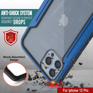 Coque de protection Punkcase iPhone 14 Pro Ravenger MAG Defense, de qualité militaire, à plusieurs couches [Bleu marine]