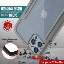 Charger l&#39;image dans la galerie, Coque de protection Punkcase Armor Stealth MAG Defense pour iPhone 15 Pro Max, de qualité militaire, avec couverture multicouche [grise].
