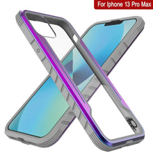 Charger l&#39;image dans la galerie, Punkcase iPhone 13 Pro Max ravenger Case Protective Military Grade Multilayer Cover [Rainbow] (Color in image: Grey)
