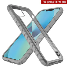 Charger l&#39;image dans la galerie, Coque de protection Punkcase Armor Stealth MAG Defense pour iPhone 15 Pro Max, de qualité militaire, avec couverture multicouche [grise].

