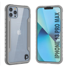 Charger l&#39;image dans la galerie, Coque de protection Punkcase Armor Stealth MAG Defense pour iPhone 15 Pro Max, de qualité militaire, avec couverture multicouche [grise].

