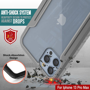 Punkcase iPhone 14 Pro Max Coque Ravenger MAG Defense Étui de Protection de Niveau Militaire à Plusieurs Couches [Gris]