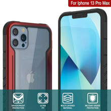 Load image into Gallery viewer, Étui de défense Ravenger MAG de Punkcase pour iPhone 14 Pro Max, protection militaire de qualité supérieure avec revêtement multicouche [Rouge]
