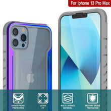 Charger l&#39;image dans la galerie, Punkcase iPhone 13 Pro Max ravenger Case Protective Military Grade Multilayer Cover [Rainbow] (Color in image: Black)
