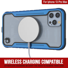 Charger l&#39;image dans la galerie, Housse de protection militaire de qualité supérieure de Punkcase pour iPhone 15 Pro Max, modèle Armor Stealth MAG Defense, avec revêtement multicouche [bleu marine].
