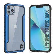 Charger l&#39;image dans la galerie, Housse de protection militaire de qualité supérieure de Punkcase pour iPhone 15 Pro Max, modèle Armor Stealth MAG Defense, avec revêtement multicouche [bleu marine].
