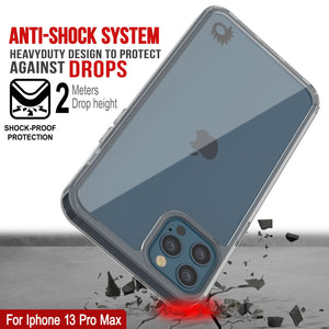 Coque iPhone 13 Pro Max Punkcase® LUCID 2.0 de la série Clear avec protecteur d'écran PUNK SHIELD | Réglage ultra