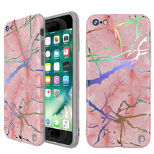 Charger l&#39;image dans la galerie, Punkcase iPhone SE (4.7&quot;) Marble Case, Protective Full Body Cover W/9H Tempered Glass Screen Protector (Rose Mirage) (Color in image: Rose Mirage)
