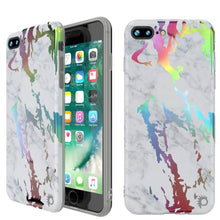 Load image into Gallery viewer, Punkcase iPhone 8+ / 7+ Plus Marble Case, Protective Full Body Cover W/9H Tempered Glass Screen Protector (Blanco Marmo) (Color in image: Blanco Marmo)
