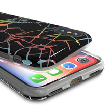 Load image into Gallery viewer, Punkcase iPhone X Marble Case, Protective Full Body Cover W/9H Tempered Glass Screen Protector (Black Mirage) (Color in image: Blanco Marmo)
