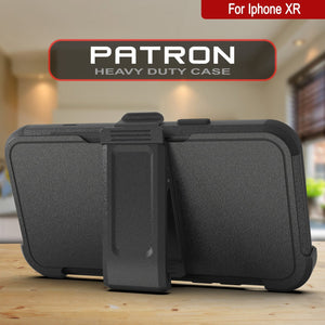 Punkcase for iPhone XR Belt Clip Multilayer Holster Case [Patron Series] [Black] (Color in image: Pink)