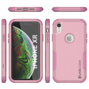 Punkcase for iPhone XR Belt Clip Multilayer Holster Case [Patron Series] [Pink] (Color in image: Black)