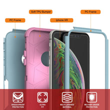 Load image into Gallery viewer, Punkcase for iPhone XR Belt Clip Multilayer Holster Case [Patron Series] [Mint-Pink] (Color in image: Black)

