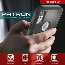 Load image into Gallery viewer, Punkcase for iPhone XR Belt Clip Multilayer Holster Case [Patron Series] [Black] (Color in image: Red-Black)
