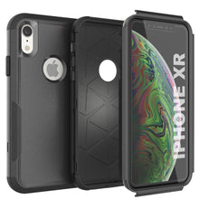 Load image into Gallery viewer, Punkcase for iPhone XR Belt Clip Multilayer Holster Case [Patron Series] [Black] 
