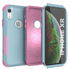 Load image into Gallery viewer, Punkcase for iPhone XR Belt Clip Multilayer Holster Case [Patron Series] [Mint-Pink] 
