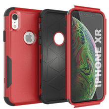 Load image into Gallery viewer, Punkcase for iPhone XR Belt Clip Multilayer Holster Case [Patron Series] [Red-Black] 
