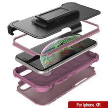 Load image into Gallery viewer, Punkcase for iPhone XR Belt Clip Multilayer Holster Case [Patron Series] [Pink] 

