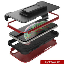Load image into Gallery viewer, Punkcase for iPhone XR Belt Clip Multilayer Holster Case [Patron Series] [Red-Black] 
